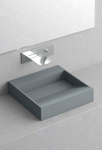 台面式洗手池 - DISEGNO - GLASS DESIGN Srl - 正方形 / 陶瓷