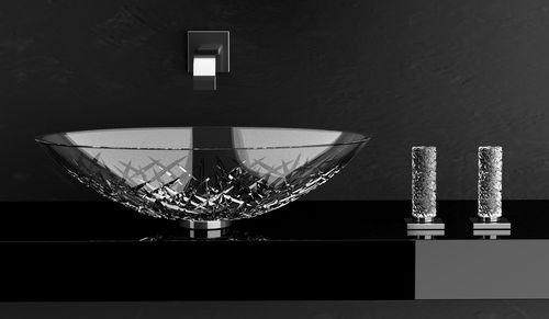 台盆混合水龙头 - GLAMOROUS ICE - GLASS DESIGN Srl - 台面 / 水晶 / 浴室