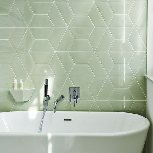 陶瓷砖 - TRAP&Egrave;ZES - Normandy Ceramics - Carrelage Design - relief - 高亮光 / 珐琅 / 缎面
