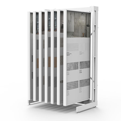 金属瓷砖展示架 - BR018E - BORA CELIK - 石材 / 平板 / 用于商店