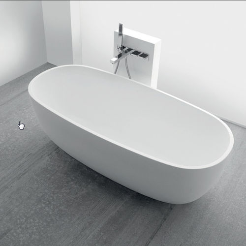椭圆浴缸 - VASCA SMALL 01 - CASA BATH - 放置式 / 复合材料 / 白色