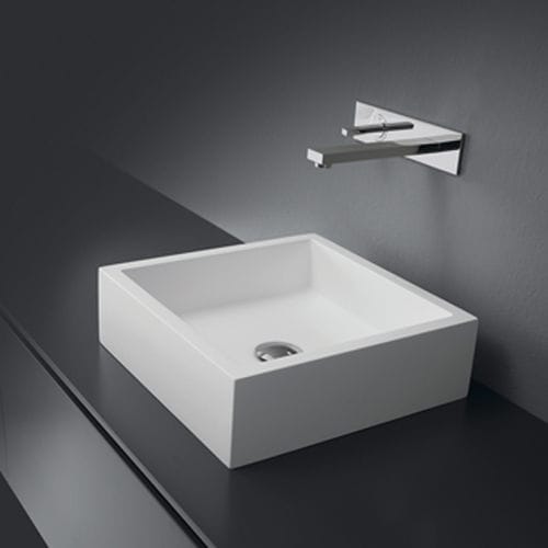 台上盆 - 01 - CASA BATH - 陶瓷 / 正方形 / 现代风格