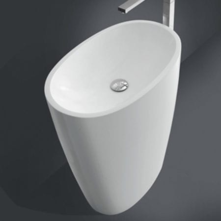 落地式台盆 - 38 - CASA BATH - 陶瓷 / 椭圆 / 现代风格