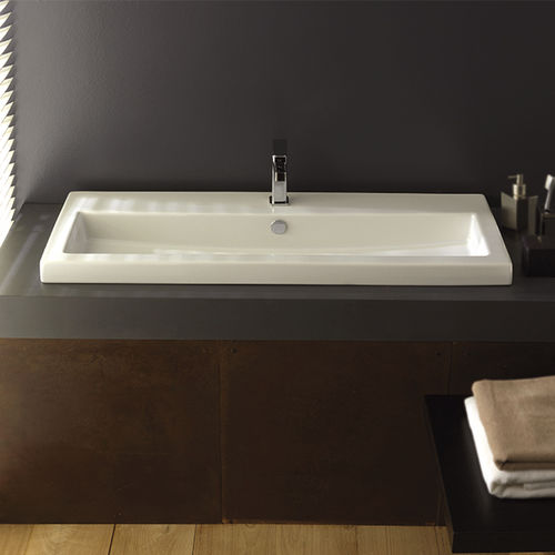 嵌入式台盆 - SERIE 40 SERIES - CERAMICA TECLA - 陶瓷 / 长方形 / 现代风格