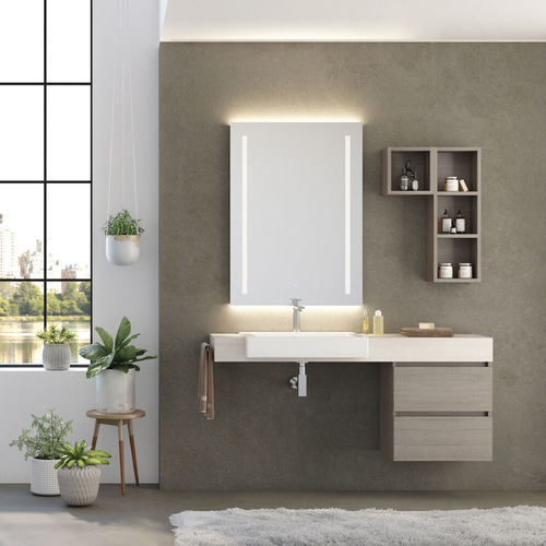 壁挂式台盆柜 - UCO11 - LEGNOBAGNO - 栎木 / Ocritech® / 现代风格