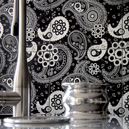 大理石瓷砖 - ACQUAFORTE : PAISLEY - LITHOS MOSAICO ITALIA - 室内 / 地面用 / 图案