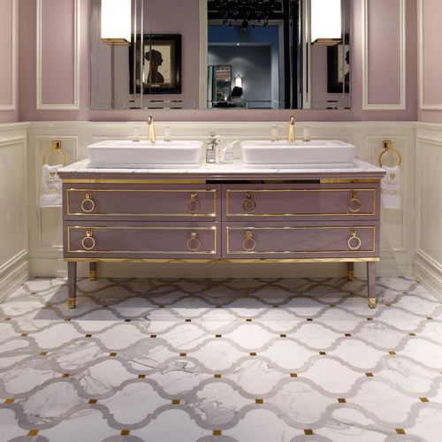 大理石瓷砖 - ACQUALINE : PROVENCE - LITHOS MOSAICO ITALIA - 抛光 / 室内 / 地面用