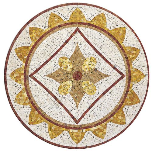 大理石瓷砖 - ARTISTIC : CORONA - LITHOS MOSAICO ITALIA - 室内 / 地面用 / 几何图案