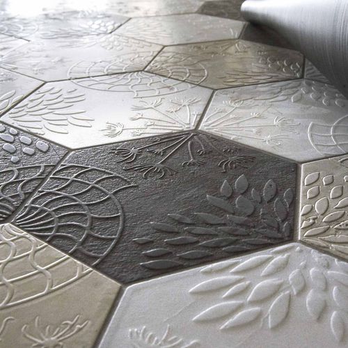 大理石瓷砖 - ACQUAFORTE : JEUX D'HEXAGONES - LITHOS MOSAICO ITALIA - 纹理 / 室内 / 地面用