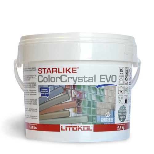 耐酸砂浆 - STARLIKE COLORCRYSTAL EVO - LITOKOL - 勾缝 / 灌浆 / 用于瓷砖