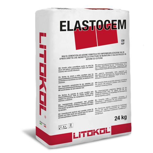 防水砂浆 - ELASTOCEM - LITOKOL - 用于石工 / 用于防水面层 / 用于瓷砖