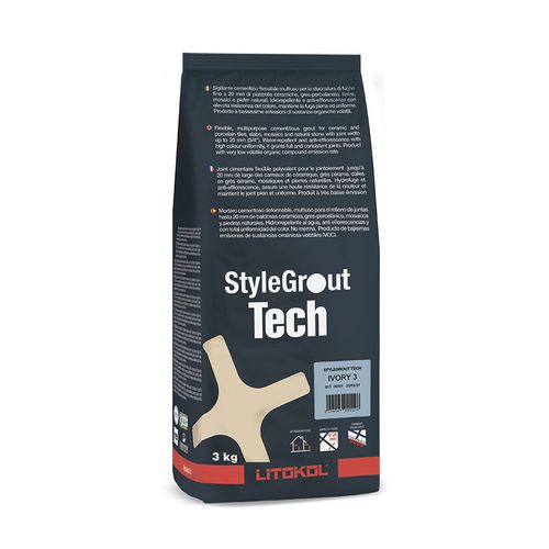 灌浆砂浆胶合剂 - STYLEGROUT TECH - LITOKOL - 用于瓷砖 / 液压 / 粉末