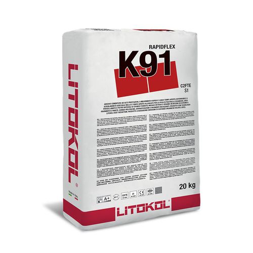 瓷砖水泥粘合剂 - RAPIDFLEX K91 - LITOKOL - 用于游泳池 / 用于外墙