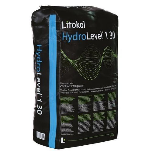 抹平砂浆 - HYDROLEVEL&reg; 1-30 - LITOKOL - 用于防水面层 / 用于瓷砖 / 用于混凝土
