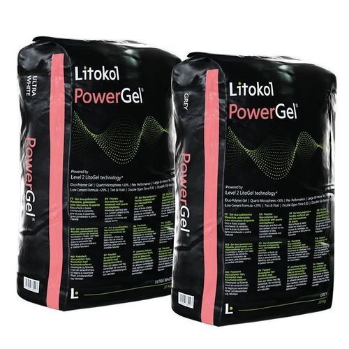 防水面层砂浆胶合剂 - POWERGEL&reg; - LITOKOL - 用于瓷砖 / 用于石材 / 墙面