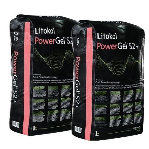 瓷砖砂浆胶合剂 - POWERGEL&reg; S2+ - LITOKOL - 卫浴 / 用于石材 / 墙面