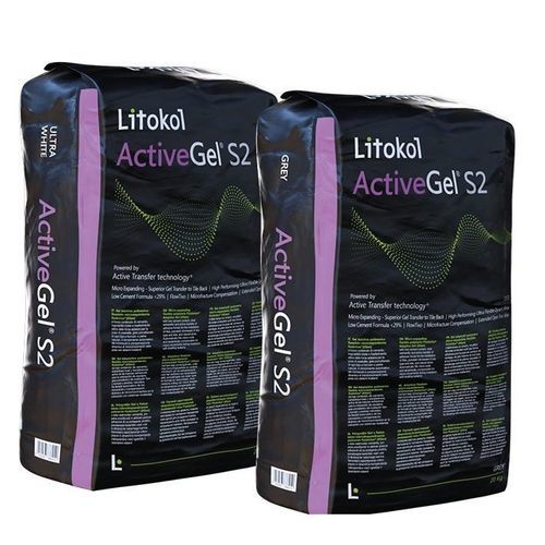 防水面层砂浆胶合剂 - ACTIVEGEL&reg; S2 - LITOKOL - 用于瓷砖 / 用于石材 / 墙面