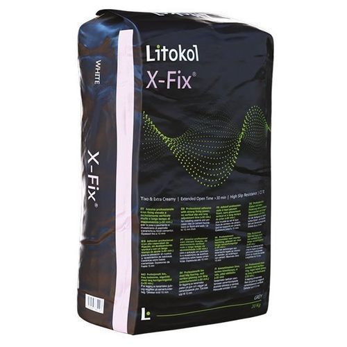 瓷砖水泥粘合剂 - X-FIX&reg; - LITOKOL - 用于外墙 / 用于墙壁覆层 / 地坪