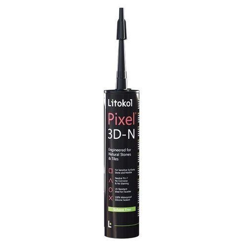 防污渍胶合剂 - PIXEL&reg; 3D-N - LITOKOL - 弹力 / 硅树脂基底 / 用于防水