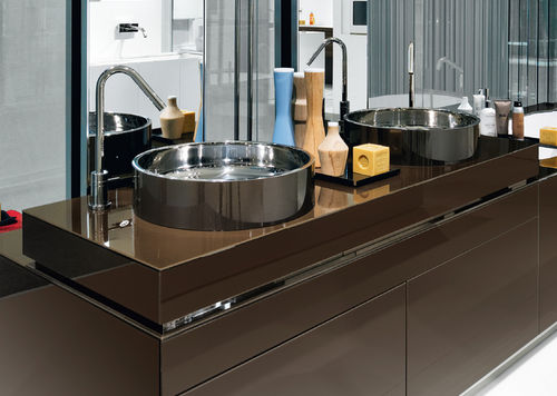 台上盆 - LOG: 11/26 - MAKRO - 不锈钢 / 钢 / Corian®可丽耐