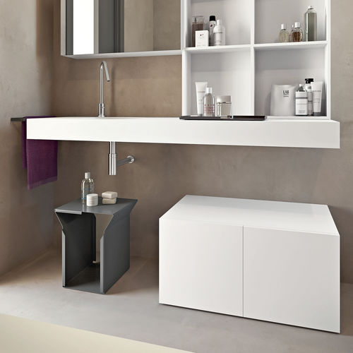 双洗手盆台面 - FLAT - MAKRO - 玻璃 / Corian®可丽耐