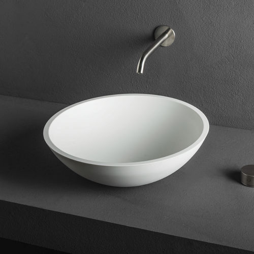 台上盆 - CUP - MAKRO - Corian®可丽耐 / 圆形 / 现代风格