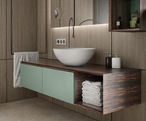 台上盆 - GOLD BASIN  - MOMA DESIGN - Corian®可丽耐 / 圆形 / 无孔