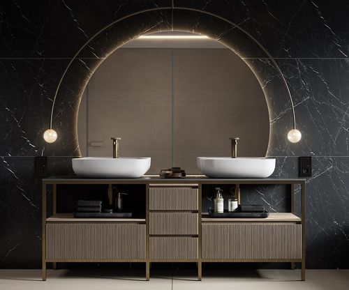 台上盆 - SWEET - MOMA DESIGN - 坚硬表面 / 双 / 椭圆