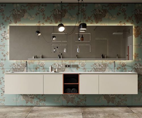 双台盆柜 - EMOTION  - MOMA DESIGN - 壁挂 / 栎木 / MDF
