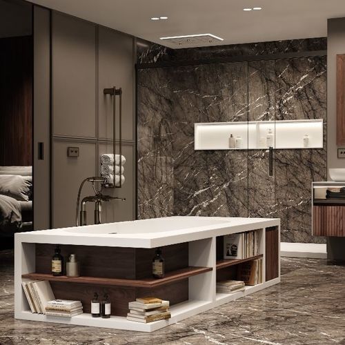 放置式浴缸 - IVORY TUB  - MOMA DESIGN - 住宅用 / Corian®可丽耐 / 胡桃木