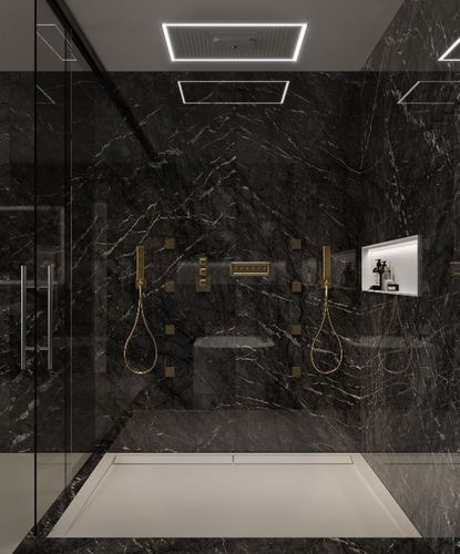 长方形淋浴底盆 - METRO UNIQUE  - MOMA DESIGN - 放置式 / 坚硬表面 / 带有流水管道