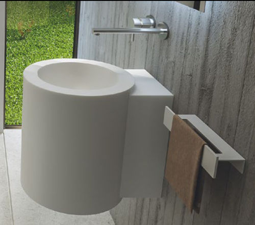 悬挂式台盆 - MANITONDO - MOMA DESIGN - Corian®可丽耐 / 定制 / 圆形