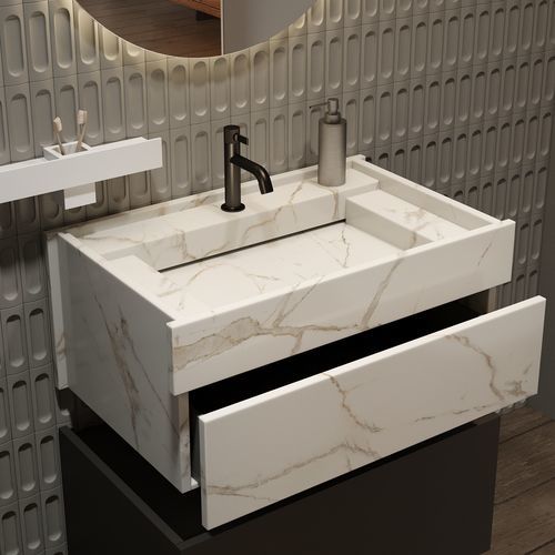 悬挂式台盆 - HEDONIST - MOMA DESIGN - 坚硬表面 / Corian®可丽耐 / 大理石