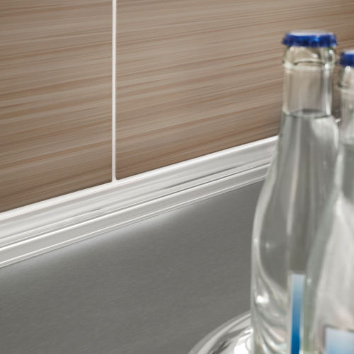 阳极氧化铝型材收边条 - PROCOVE DOUBLE series - PROLINE - 不锈钢 / 用于瓷砖 / 内角