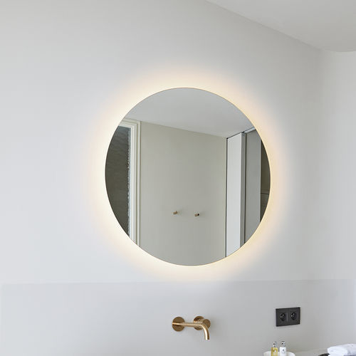 壁挂镜子 - Brio Clear S IP44 - DEKNUDT MIRRORS  - 现代风格 / 圆形 / 银色