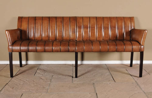 传统风格长椅 - CUBE DENVER - HAZENKAMP FURNITURES BV - 皮质 / 带椅背