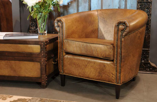 传统风格扶手椅 - VIRGINIA - HAZENKAMP FURNITURES BV - 皮质