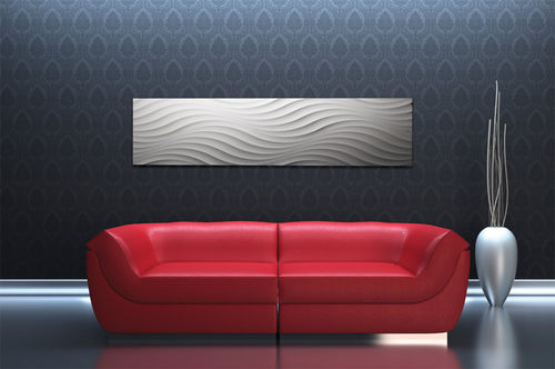 壁挂装饰面板 - WAVE 3 - MUR design - 再生材料 / 木制 / 布艺