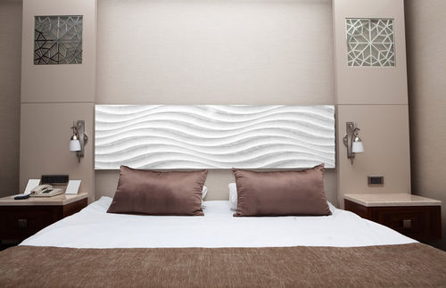壁挂装饰面板 - WAVE A - MUR design - 再生材料 / 木制 / 布艺