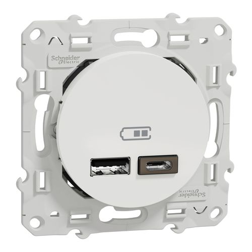 电动插座 - Odace - SCHNEIDER ELECTRIC - USB / 双 / 三联