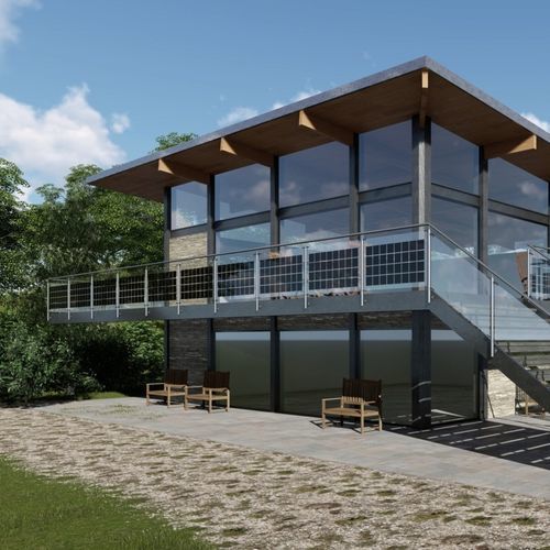 铝制护栏 - PAULI FRANCE  - 玻璃 / 板式 / 栏杆形状