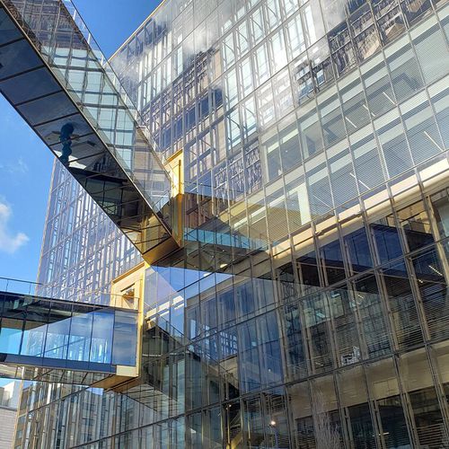 不锈钢砌面板 - LINEN - POHL Metal Systems GmbH - 户外 / 现代风格 / 纹理