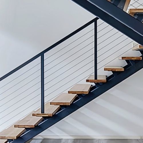 铝制护栏 - ALUMINUM FRAME - Qingdao Jinfer International Co., Ltd. - 线缆 / 室内 / 用于楼梯