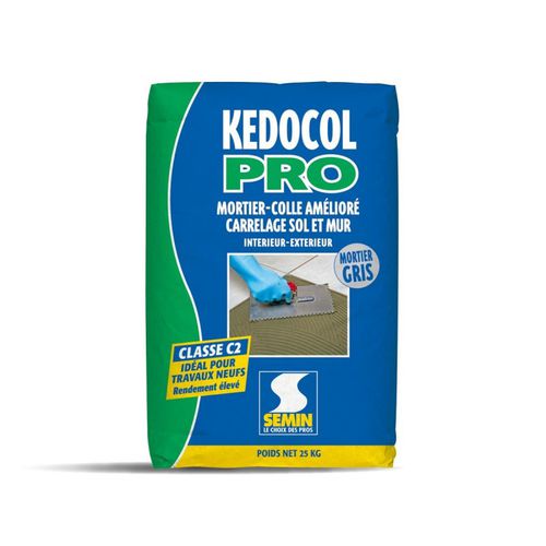 组装砂浆胶合剂 - KEDOCOL PRO  - SEMIN - 平滑 / 自流平 / 用于瓷砖