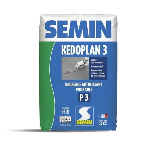 抹平涂料 - KEDOPLAN 3 - SEMIN - 室内 / 地面用 / 纤维水泥