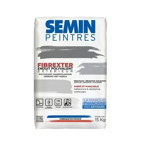 光滑涂料 - FIBREXTER - SEMIN - 用于堵塞 / 户外 / 墙面