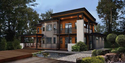 带露台房屋 - Morgan - TIMBER BLOCK  - 木构架