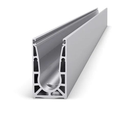 挤压铝材型材 - VetroMount® - BOHLE AG - 阳极氧化铝 / U形 / Y形