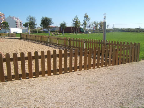 带栏杆围栏 - PARK FENCE - CARMO - 花园 / 木质 / 传统风格