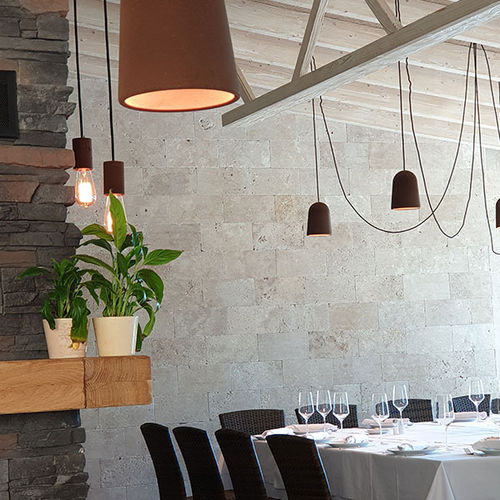 室内墙面材料 - TRAVERTINO CERAMAT ANTIC - CERAMAT LEVANTE S.L (PIERRES DU MONDE)  - 餐厅 / 装饰
